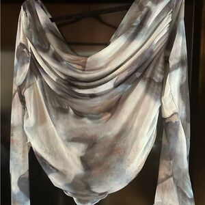 Shein assymetrical draped top. Size 3x, this runs small and was never worn.